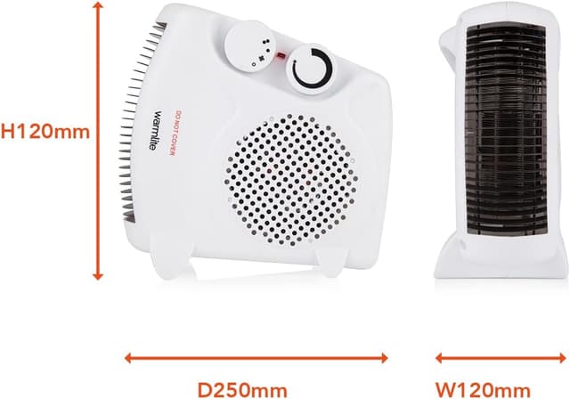 Thumbnail 5 de Warmlite WL44001 2000W fan heater with thermostat