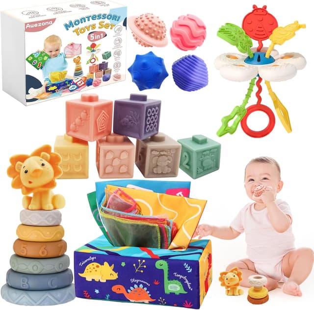 Imagen de Auezona Giochi Montessori 5 in 1 per neonati en OfertitasTOP