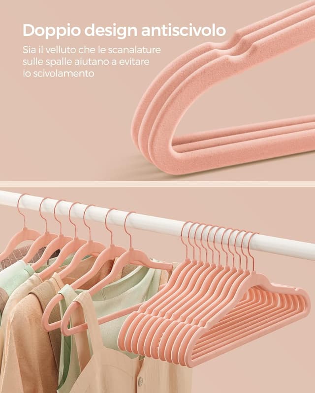 Detalle de SONGMICS Grucce Velluto 30 pezzi 41,5 cm