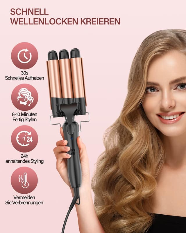 Thumbnail 2 de YICAIZI Ferro arricciacapelli 25 mm 💇♀