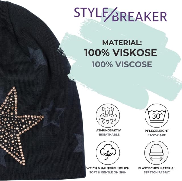 Thumbnail 2 de styleBREAKER Bonnet tricoté Beanie 26 cm