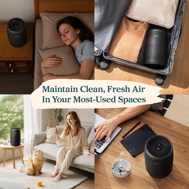 Detalle 1 de LEVOIT Core Mini air purifier 3-speed