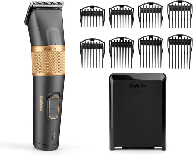 Detalle de BaByliss Graphite Precision Haarschneider mit 8 Aufsätzen