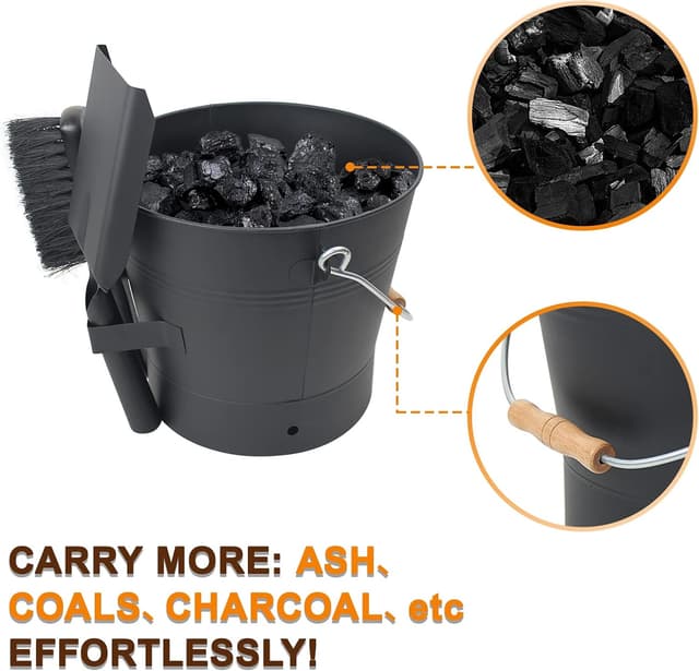 Thumbnail 4 de BRIAN & DANY Ascheeimer 10 L mit Deckel