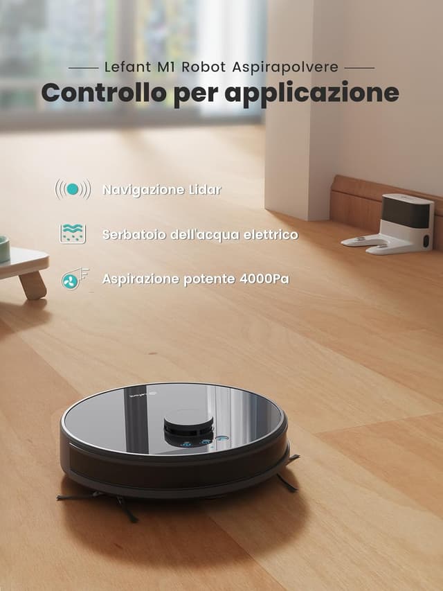 Detalle 2 de LEFANT M1 robot aspirapolvere 5500 Pa