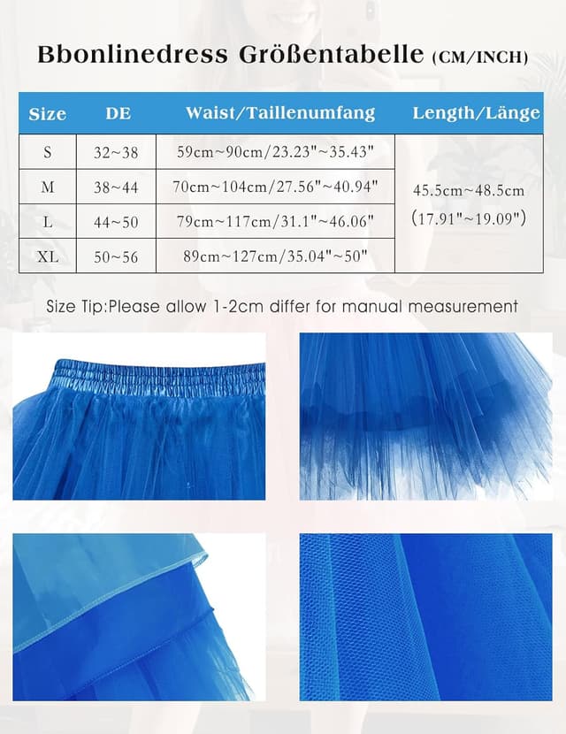 Thumbnail 3 de Bbonlinedress Tutu Tüllrock Länge 45,5 cm