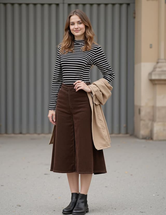 Detalle 2 de T-Shirt femme Terecey manches longues en coton épais : sous-vêtement thermique à col montant