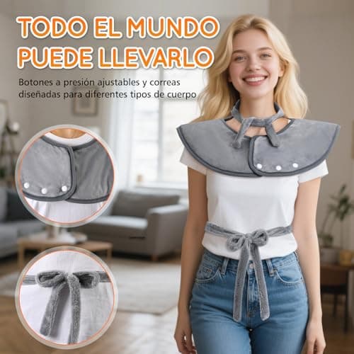 Detalle 2 de OneAmg manta eléctrica espalda cuello 61×94 cm