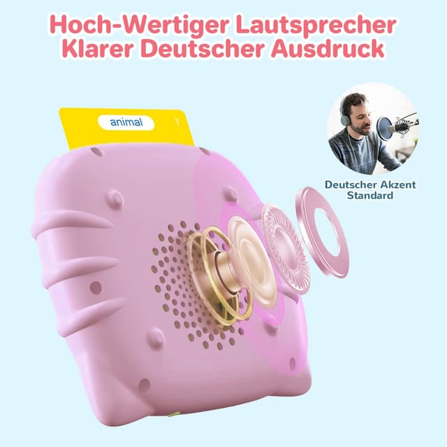 Detalle 2 de AHJ 510 Wörter Sprechende Lernkarten Deutsch