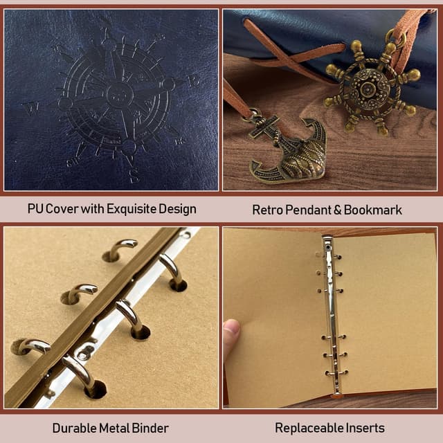 Detalle 2 de Joy & Inspiration taccuino A5 ricaricabile blu scuro