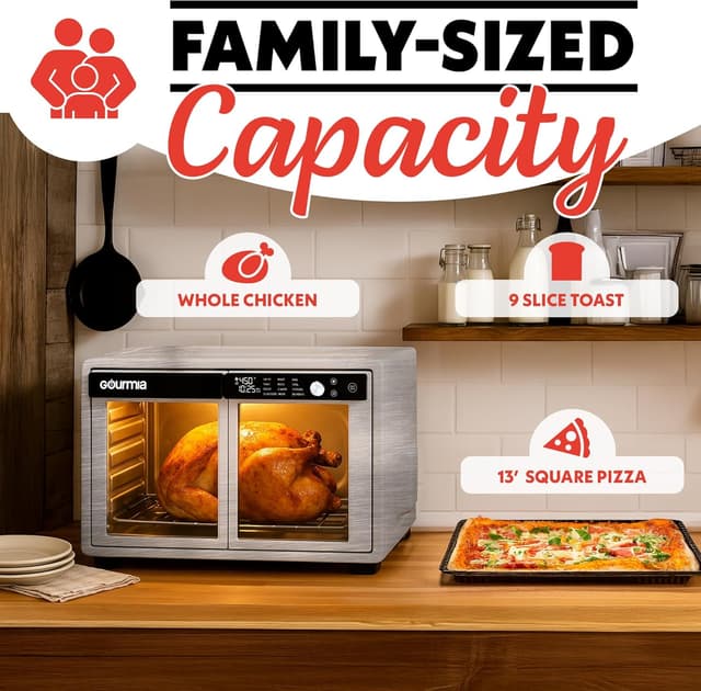 Thumbnail 5 de Gourmia French Door 37 Qt Air Fryer