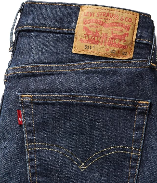 Detalle de Levi’s Herren 511 Slim Jeans – schmale Passform für einen klaren Look