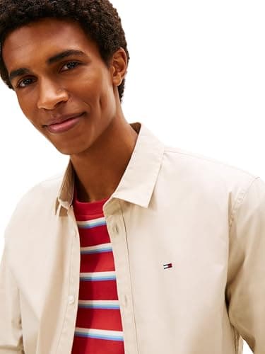 Thumbnail 2 de Tommy Jeans TJM Original DM0DM04405 Camisa elástica beige XS