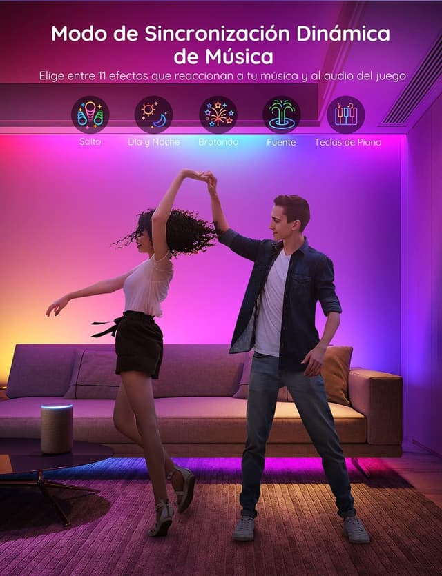 Thumbnail 5 de Govee Tiras LED WiFi 5M RGBIC con Control por App & Asistentes