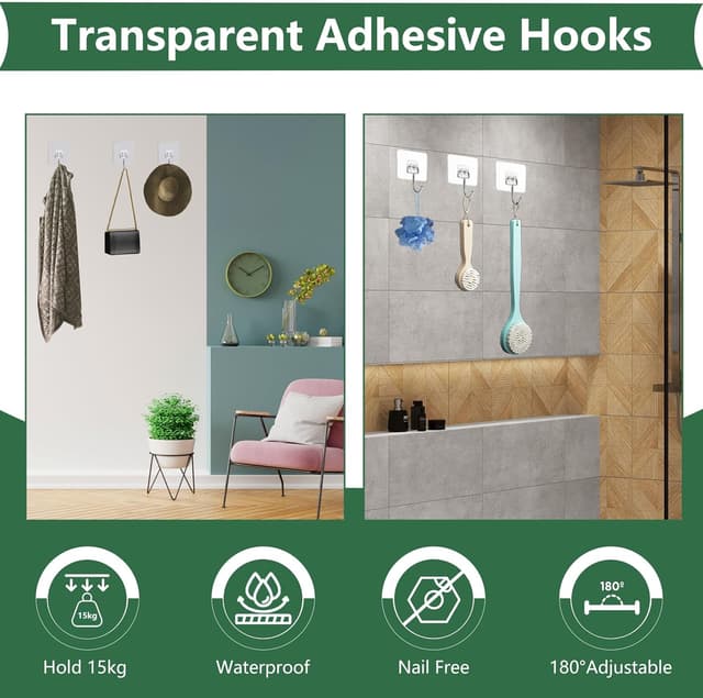 Thumbnail 4 de EOSWRU Self Adhesive Hooks 15 kg