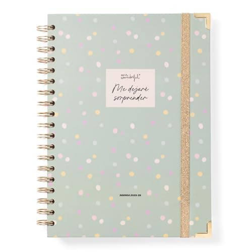 Detalle de Mr.Wonderful Agenda Office 2025-26 Semanal extragrande — organización semanal