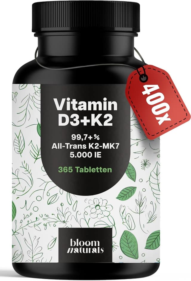 Detalle de Vitamin D3 K2 5000 IE Tabletten, 365 Stk