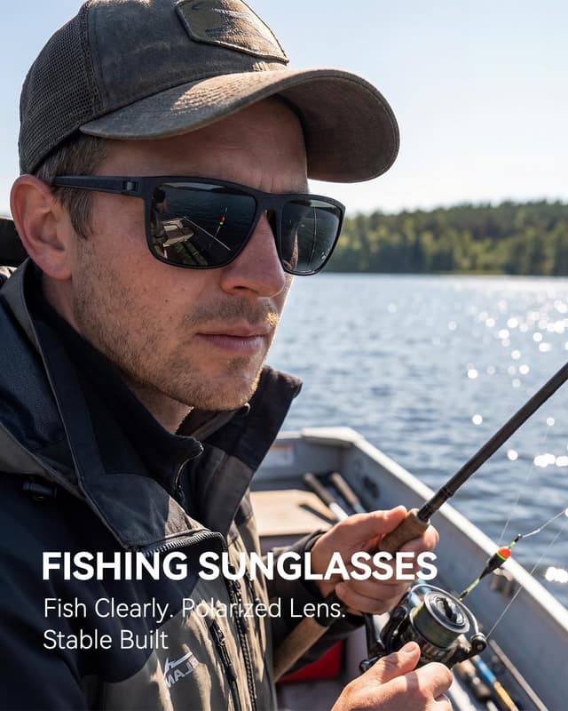 Detalle 2 de QALLY Polarized Sunglasses for Men