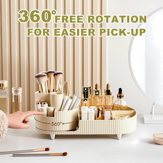 Thumbnail 3 de Make up Organizer 360° Drehbar Großer Bad Kosmetik Organizer