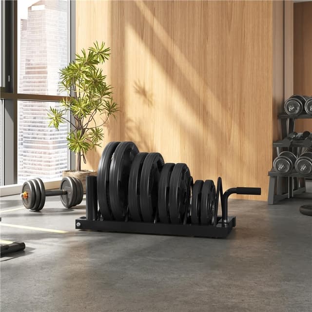 Thumbnail 2 de Yaheetech Soporte para Discos Olímpicos 94 cm 🏋