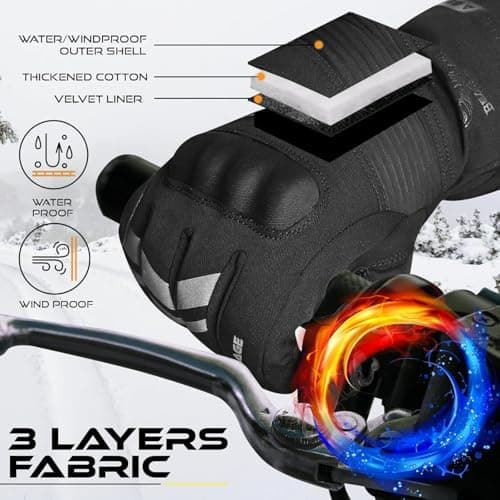 Thumbnail 6 de BEAST RAGE Guanti da moto termici impermeabili touch screen