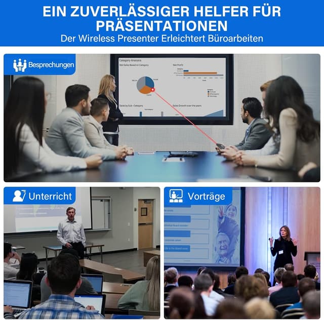 Thumbnail 5 de ZRZLMVP Presenter mit Pointer 15 m 📡