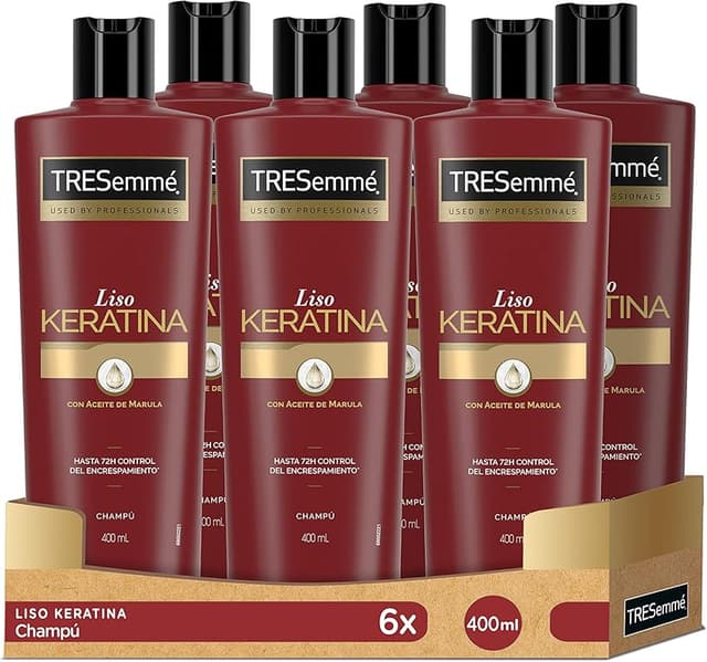 Detalle de TRESemmé Champú Liso Keratina - Suavidad y Brillo