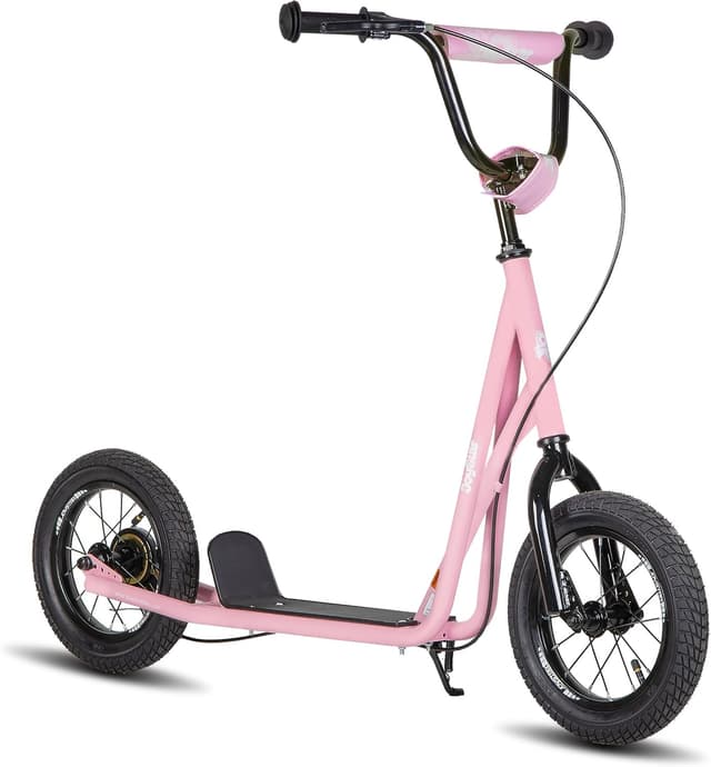 Detalle de JOYSTAR 12-Inch Big Wheel Kick Scooter (Ages 5–9) with Rear Drum Brake & Adjustable Handlebar
