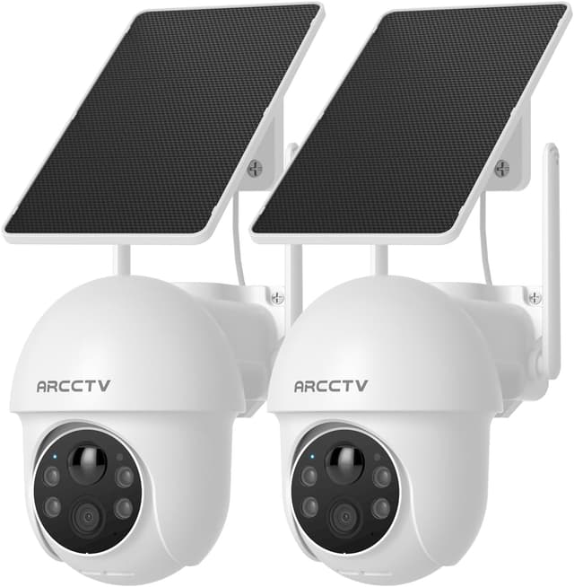 Imagen de ARCCTV Solar 4MP Wireless Outdoor Camera, 2-Pack en OfertitasTOP