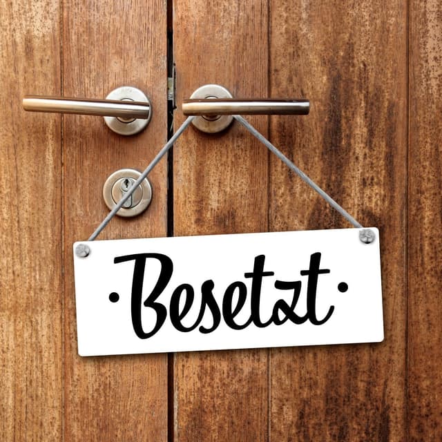 Detalle de Wendeschild Toilette Besetzt/Frei 7,5 x 20 cm