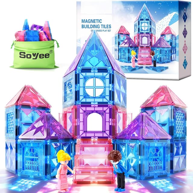 Detalle de Soyee Diamond Magnetic Building Blocks 3-8 Toy set 🧩