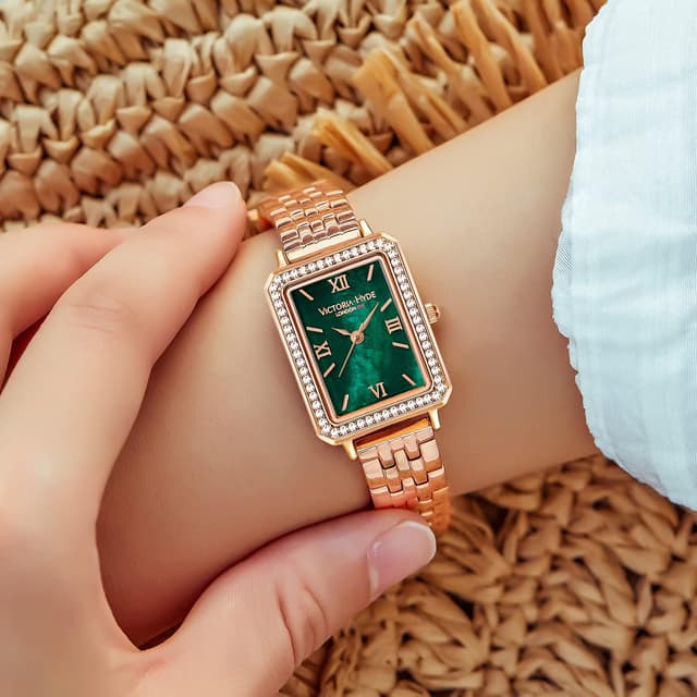 Thumbnail 2 de Victoria Hyde Orologio rettangolare verde 22×28