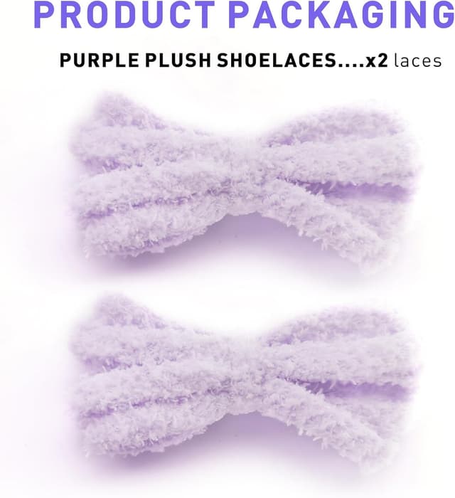 Thumbnail 1 de UamGlsob Flat Fuzzy Shoelaces 8mm for Trainers