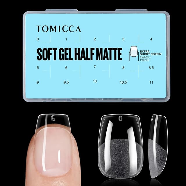 Detalle de TOMICCA Ballerina Nageltips 510 Stück