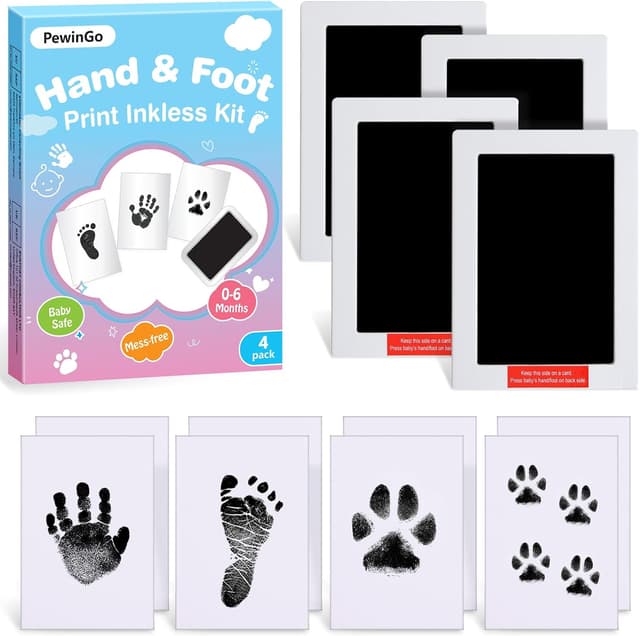 Detalle de PewinGo Kit empreintes bébé XL, noir