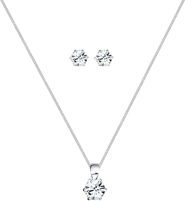 Thumbnail 1 de Elli Schmuckset 925 Sterling Silber Kristalle