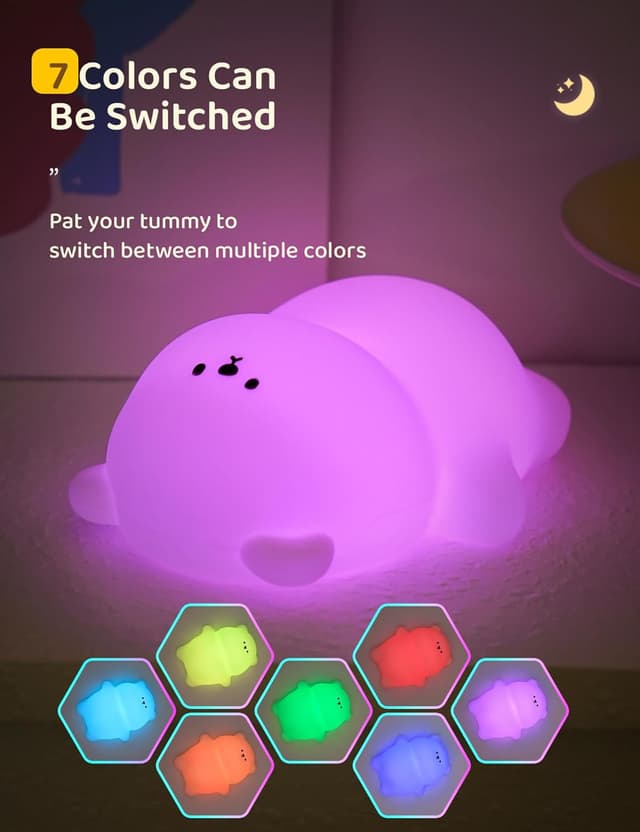 Detalle 2 de IHALO Veilleuse Bébé Ours LED