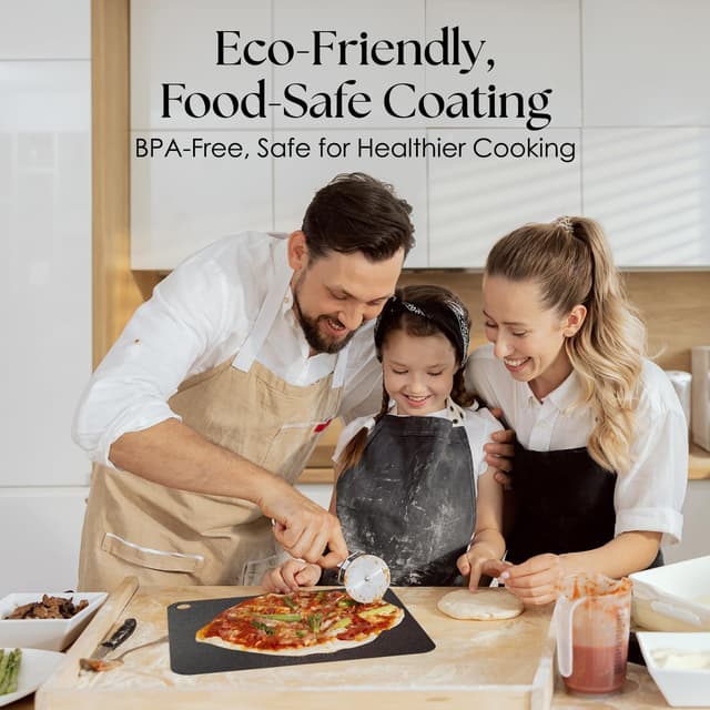 Thumbnail 6 de UMAID Pizza Steel for Oven & Grill (16"x13.4", 1/4" thick) — pre-seasoned carbon steel baking steel