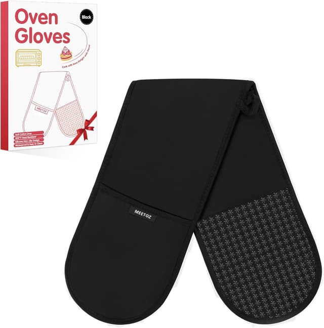 Detalle de MEETOZ oven gloves 260°C heat resistant