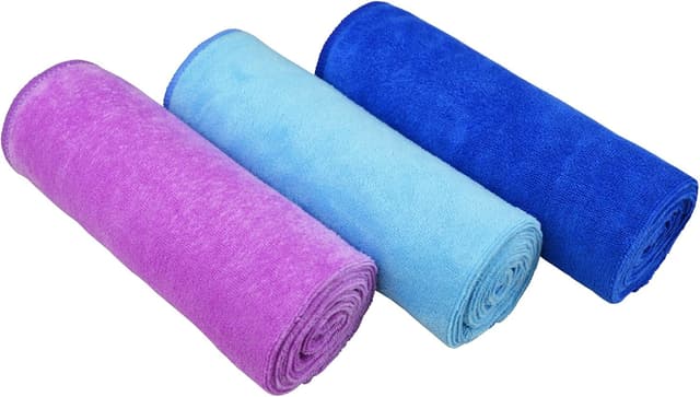Detalle de MAYOUTH 3-Pack Microfibre Sports Towels (40cm x 80cm) for Gym, Yoga & Camping