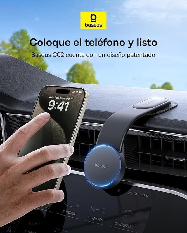Thumbnail 5 de Baseus C02 Soporte Magnético para Coche 🚗 Compatible con iPhone y Samsung
