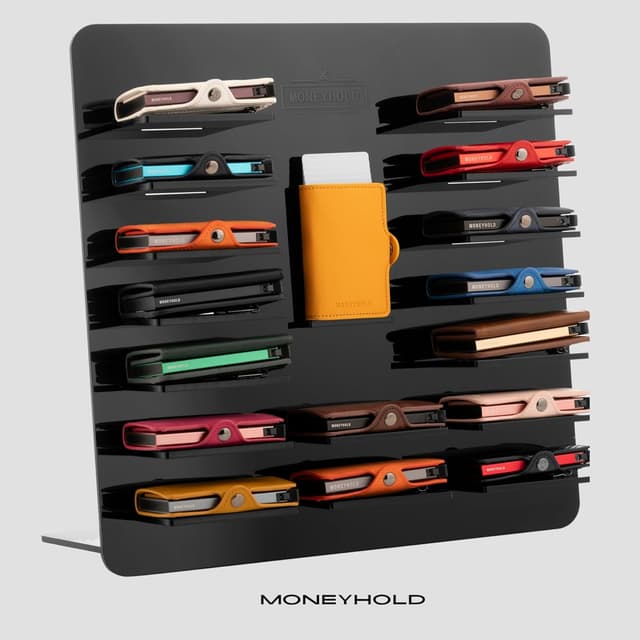 Thumbnail 6 de Moneyhold portafoglio uomo slim con protezione RFID, porta carte e portamonete (fino a 10 tessere)