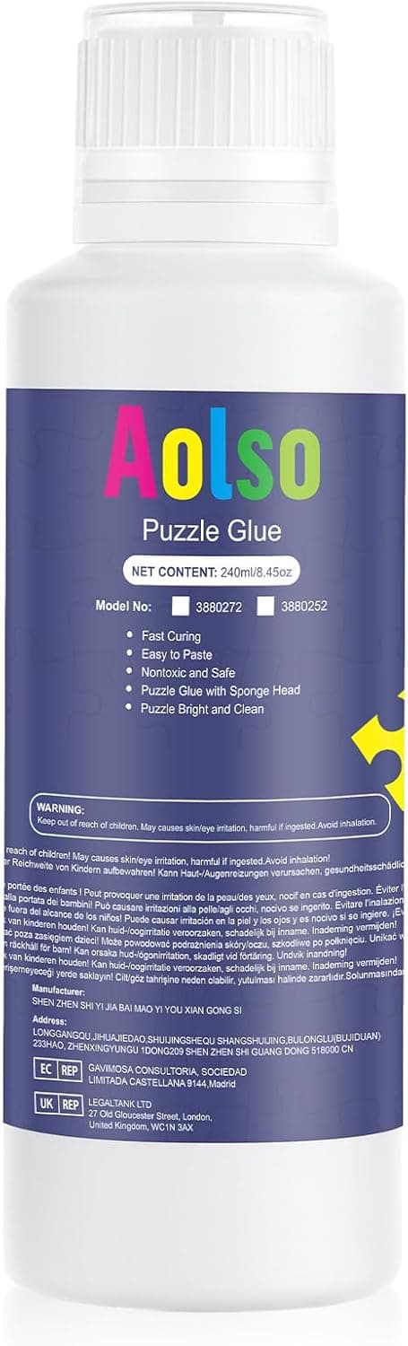 Imagen de Aolso Pegamento Transparente 240ML para rompecabezas en OfertitasTOP