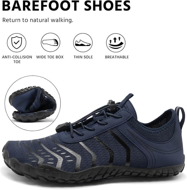 Detalle 2 de EWUHA Barefoot Water Shoes (Unisex) with Wide Toe Box and Non-Slip Outsole