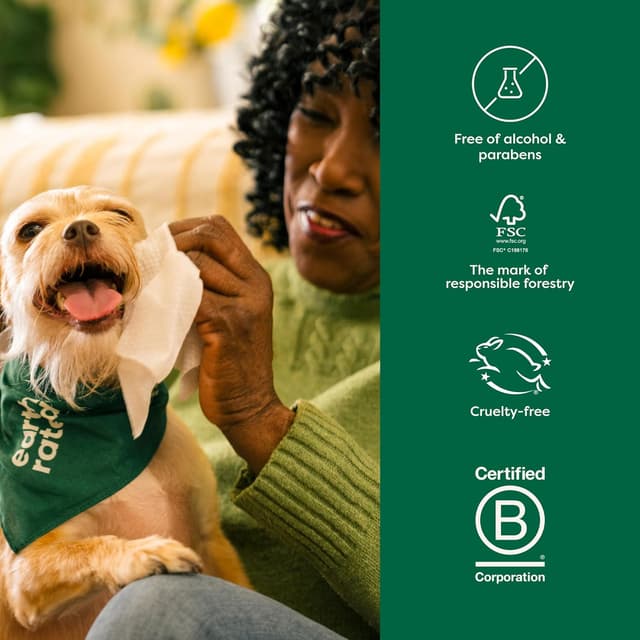 Detalle de Earth Rated Dog Wipes (Hypoallergenic) with Lavender Scent, 100 Count