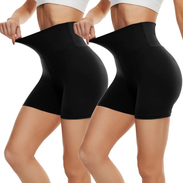 Detalle 1 de DDOBB Radlerhose Damen Kurze Shorts – blickdichte High-Waist Sporthose für Sommer & Fitness