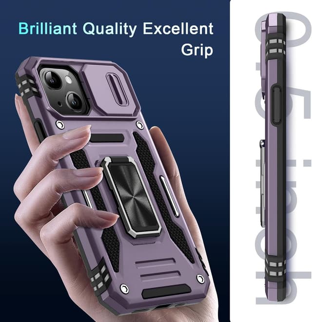 Thumbnail 6 de DEERLAMN Case for iPhone 15 Deep Purple