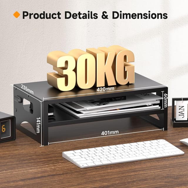 Thumbnail 3 de Pholiten MST032T 14cm Monitor Stand