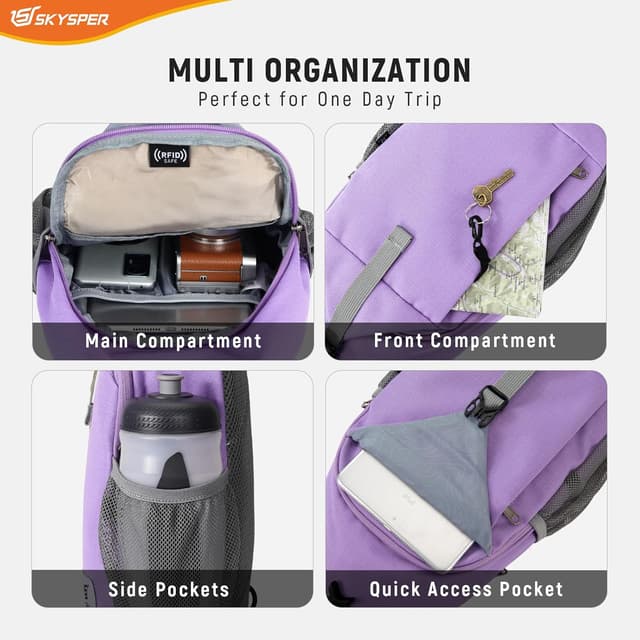 Thumbnail 2 de SKYSPER Bolso bandolera pecho 39x20x10 cm