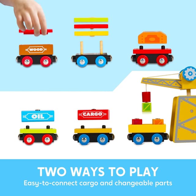 Thumbnail 3 de Montessori Wooden Train Toy Set 12PCS ๐